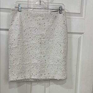 Banana Republic Factory Floral Lace Pencil Skirt